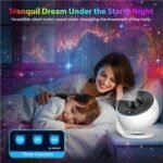 Galaxy Projector for Bedroom, HD Image Star Projector Galaxy Light Adjustable Knob, 13 Film Discs Planetarium Projector, 360° Rotating 1/2h Timer Simple 3-Button Control Projector for Kids - Image 5