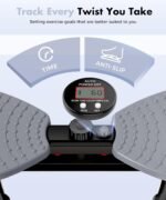 Waist Twister Exercise Machine, 300LBS Capacity Ab Machine with The Smart Digital Counter, 20dB Silent Operation, Anti-Slip Stability Home Gym Workout Equipment for Women - Image 5