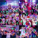 142 PCS Glow in the Dark Party Supplies, 14PCS Foam Glow Sticks, 14PCS Light Up Headband,14PCS LED Glasses and 100PCS Glow Sticks Bracelets,for Glow Party, New Year, Wedding, Concert, Birthday - Image 5