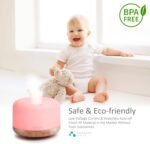 ASAKUKI 500ml Essential Oil Diffuser, 5 in 1 Premium Ultrasonic Aromatherapy Fragrant Oil Vaporizer Humidifier with Remote Control, 3 Timer and Auto-Off Safety Switch, 7 LED Light Colors - Image 6