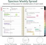 2026 Planner, Forvencer Calendar Planner Weekly and Monthly (Jan 2026-Dec 2026), 6" X 8", Spiral Agenda Book with Inner Pocket, Cute Daily Journal Planning with Tabs, Flexible Cover Notebook, Home - Image 4