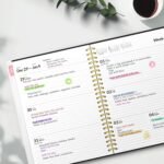 2026 Planner, Forvencer Calendar Planner Weekly and Monthly (Jan 2026-Dec 2026), 6" X 8", Spiral Agenda Book with Inner Pocket, Cute Daily Journal Planning with Tabs, Flexible Cover Notebook, Home - Image 5