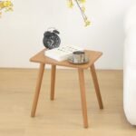 AWASEN mid Century Modern Side Table, Brown - Image 6