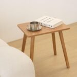 AWASEN mid Century Modern Side Table, Brown - Image 7