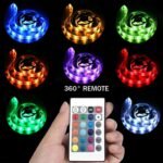 111111 Battery Powered Led Strip Lights,2 Pack 6.56ft Strip Lights Battery Operated Led Strip Kit,24-Keys Remote Controlled,DIY Indoor and Outdoor Decoration - Image 3