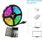 111111 Battery Powered Led Strip Lights,2 Pack 6.56ft Strip Lights Battery Operated Led Strip Kit,24-Keys Remote Controlled,DIY Indoor and Outdoor Decoration - Image 4