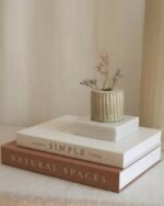 Beautiful Decorative Books - Set of 2 Boxes Enhance Your Coffee Table, Bookshelf or Mantel Shelf Decor - Aesthetic Fake/Faux Books for Modern Home Decoration, Photo Storage and as a Keepsake Box - Image 2