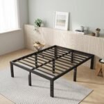 Novilla Queen Bed Frame, 14 Inch Metal Platform Bed Frame Queen Size with Storage Space Under Bed, Heavy Duty Steel Slat Support, Easy Assembly, No Box Spring Needed - Image 2